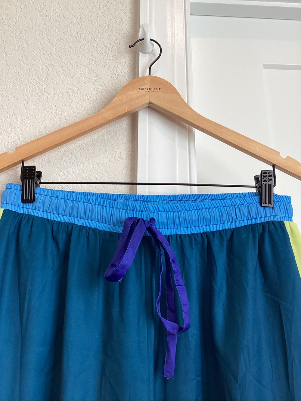 🦜Anthropologie Claire Colin Wide-Leg Pants Celandine NEW Blue Tropical SMALL - Picture 8 of 16